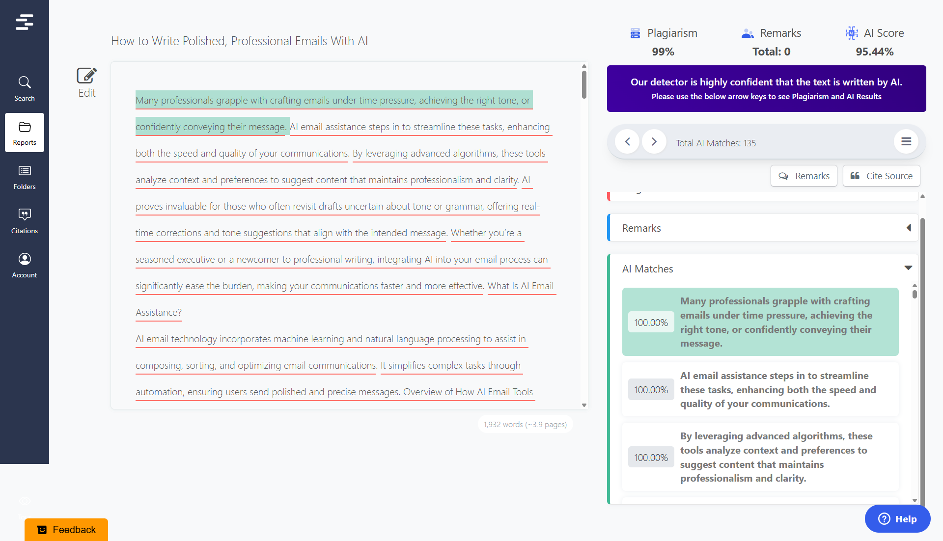 AI Detector for Teachers | Verify Student Work with Quetext