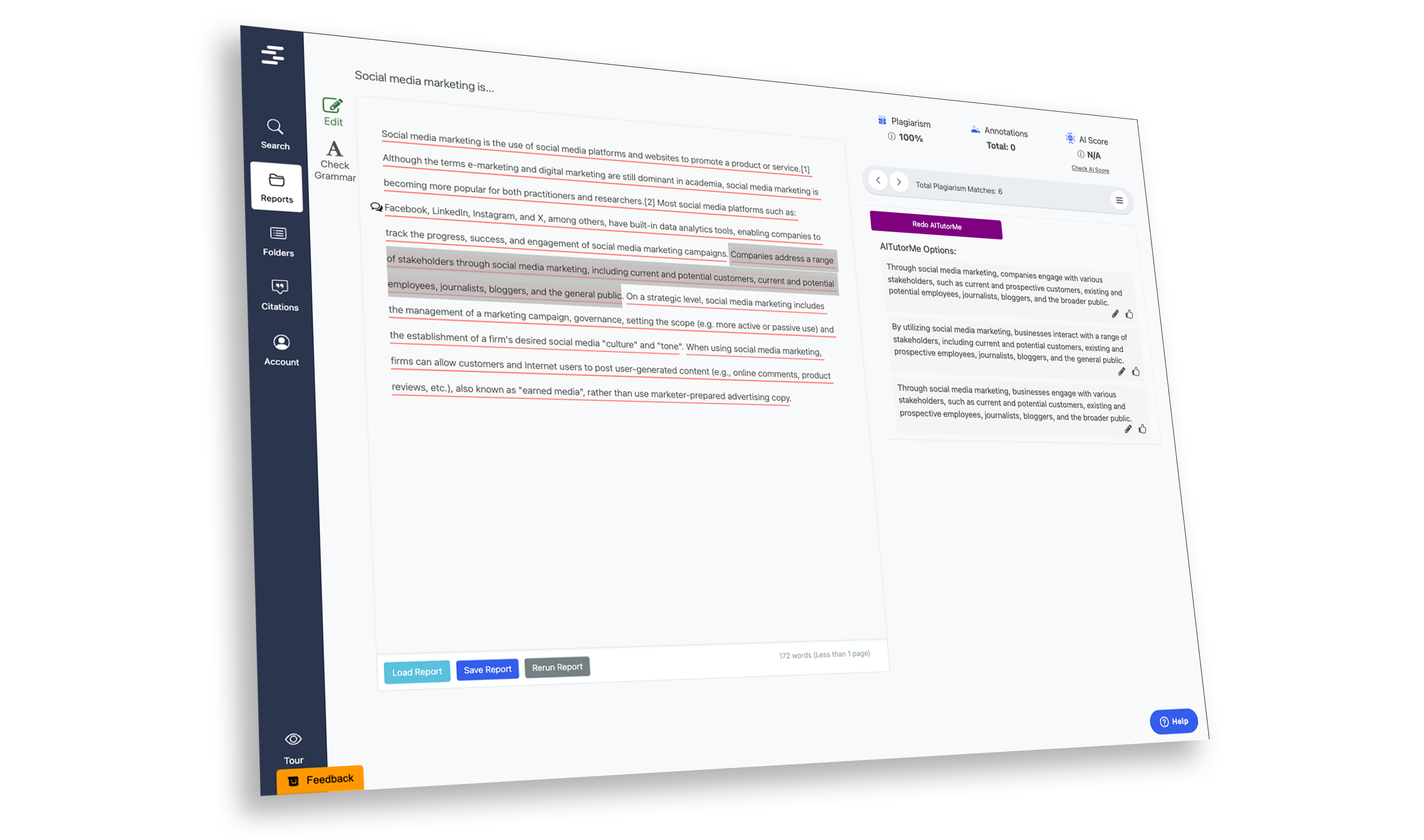 Plagiarism Report