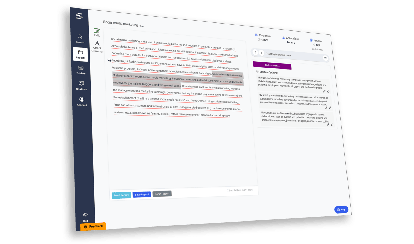 Plagiarism Report
